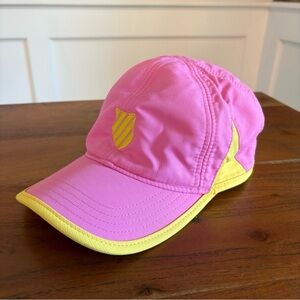 K-Swiss Women’s Pink Adjustable Hat Cap Y2K Retro Tennis Golf Outdoor Summer OS